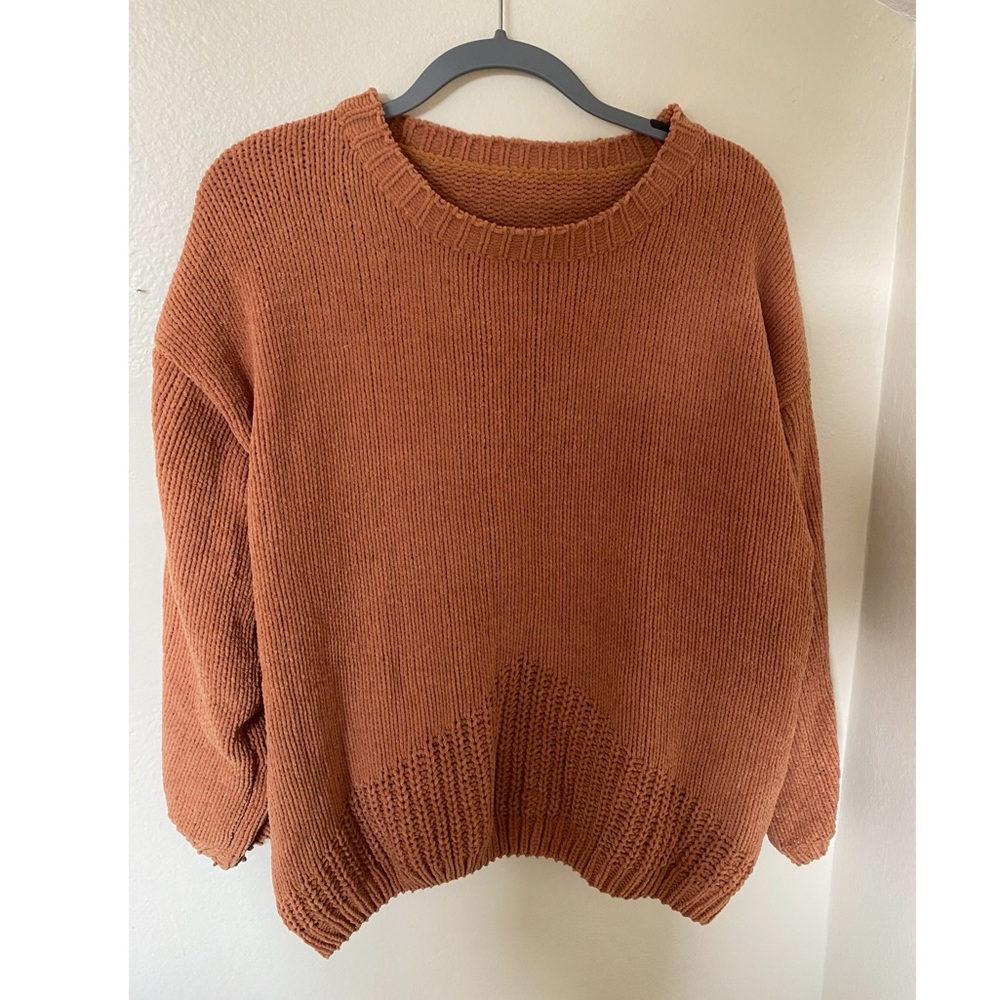 Burnt orange oversized sweater
